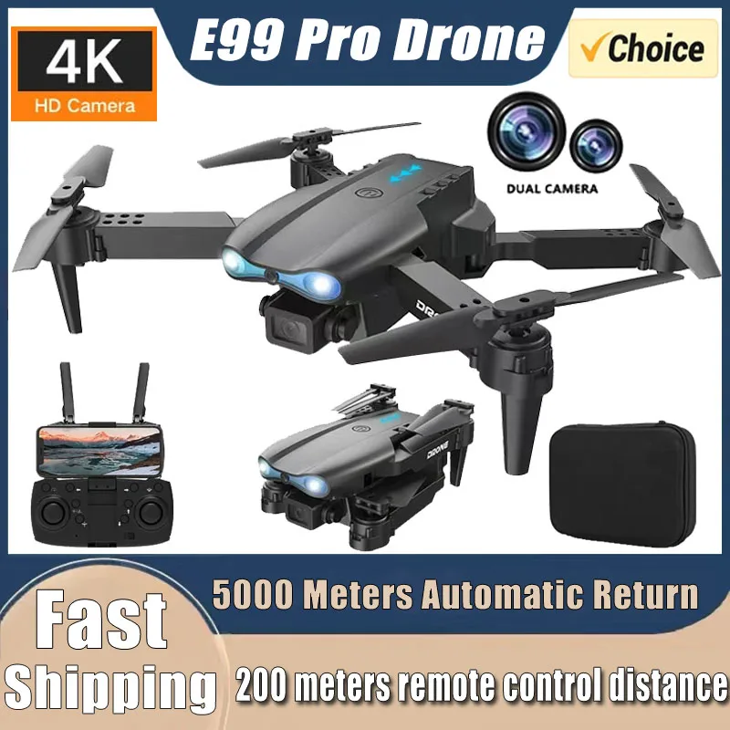 Drone Multispectral - โดรนรุ่นใหม่ E99Pro RC 4K ระดับมืออาชีพ พร้อมกล้องมุมกว้างคู่