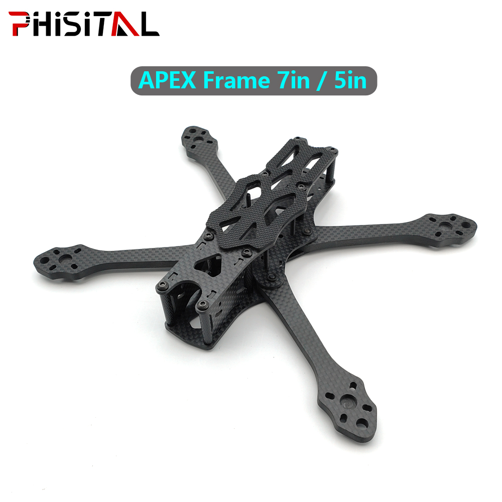 Drone Cinematic - ชุดโครงควอดคอปเตอร์คาร์บอนไฟเบอร์ APEX ขนาด 7 นิ้ว/6 นิ้ว/5