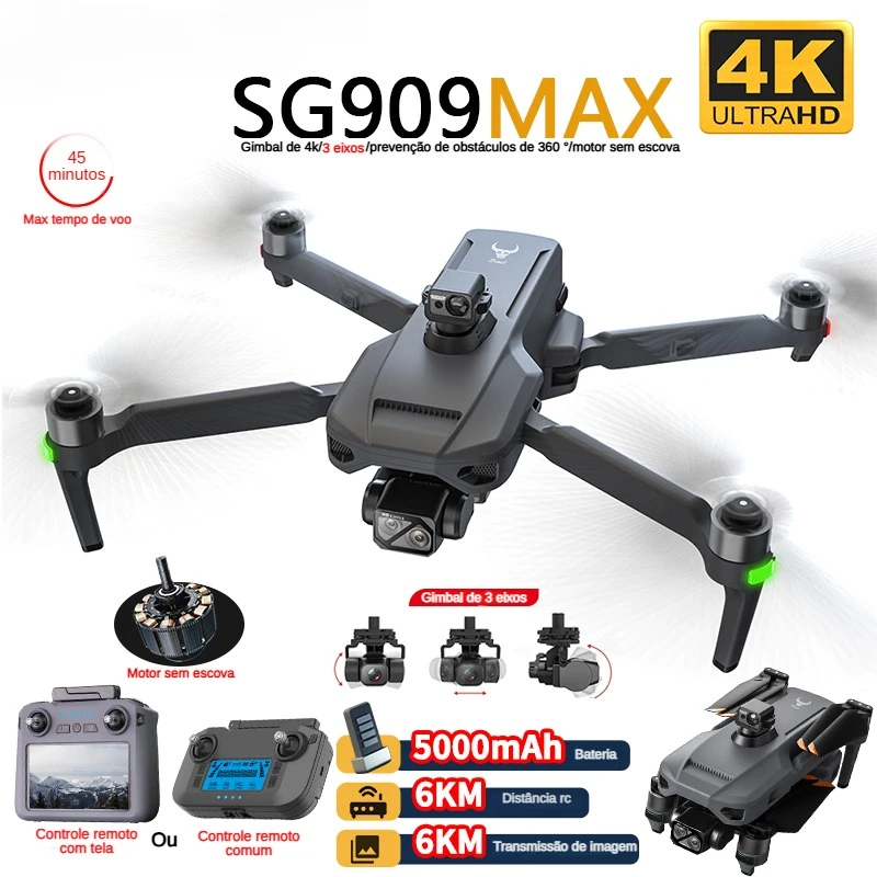 Drone Photogrammetry - ZLL SG909 SG909MAX Professional Drone 4Kกล้อง