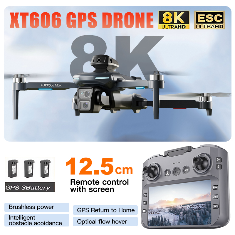โดรน XT606 MAX 3 แบตเตอรี่ กล้ - Drone Photogrammetry บทวิจารณ์และราคา