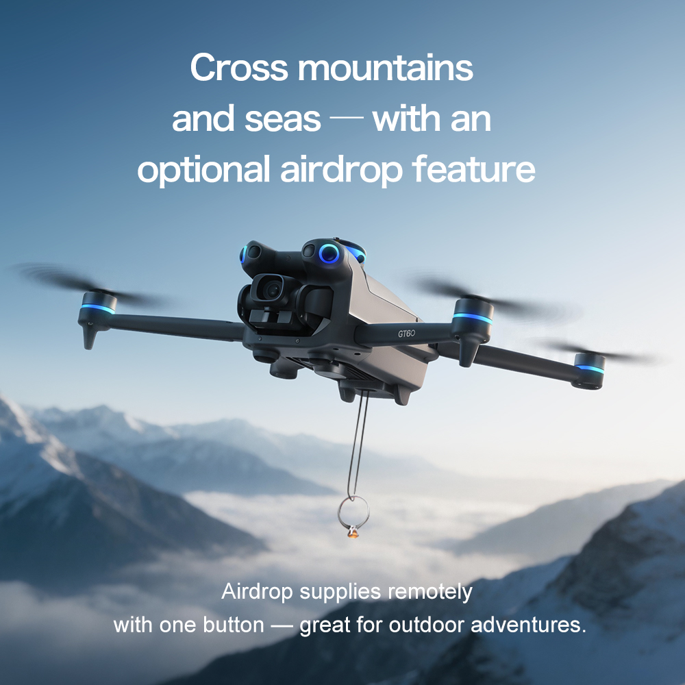 โดรน GT60 GPS แบบพับได้ หน้าจอ - Drone Surveying บทวิจารณ์และราคา