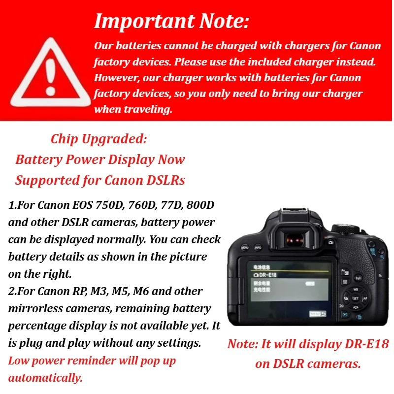 แบตเตอรี่ลิเธียมไอออนแบบชาร์จไ - Canon Camera Eos R50 บทวิจารณ์และราคา